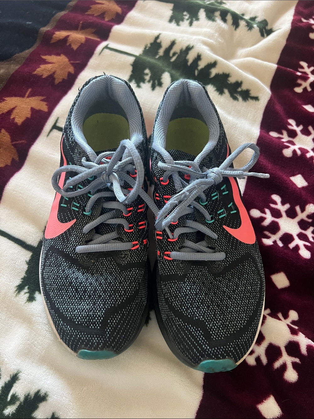Nike Women's Black & Coral Running Sneakers